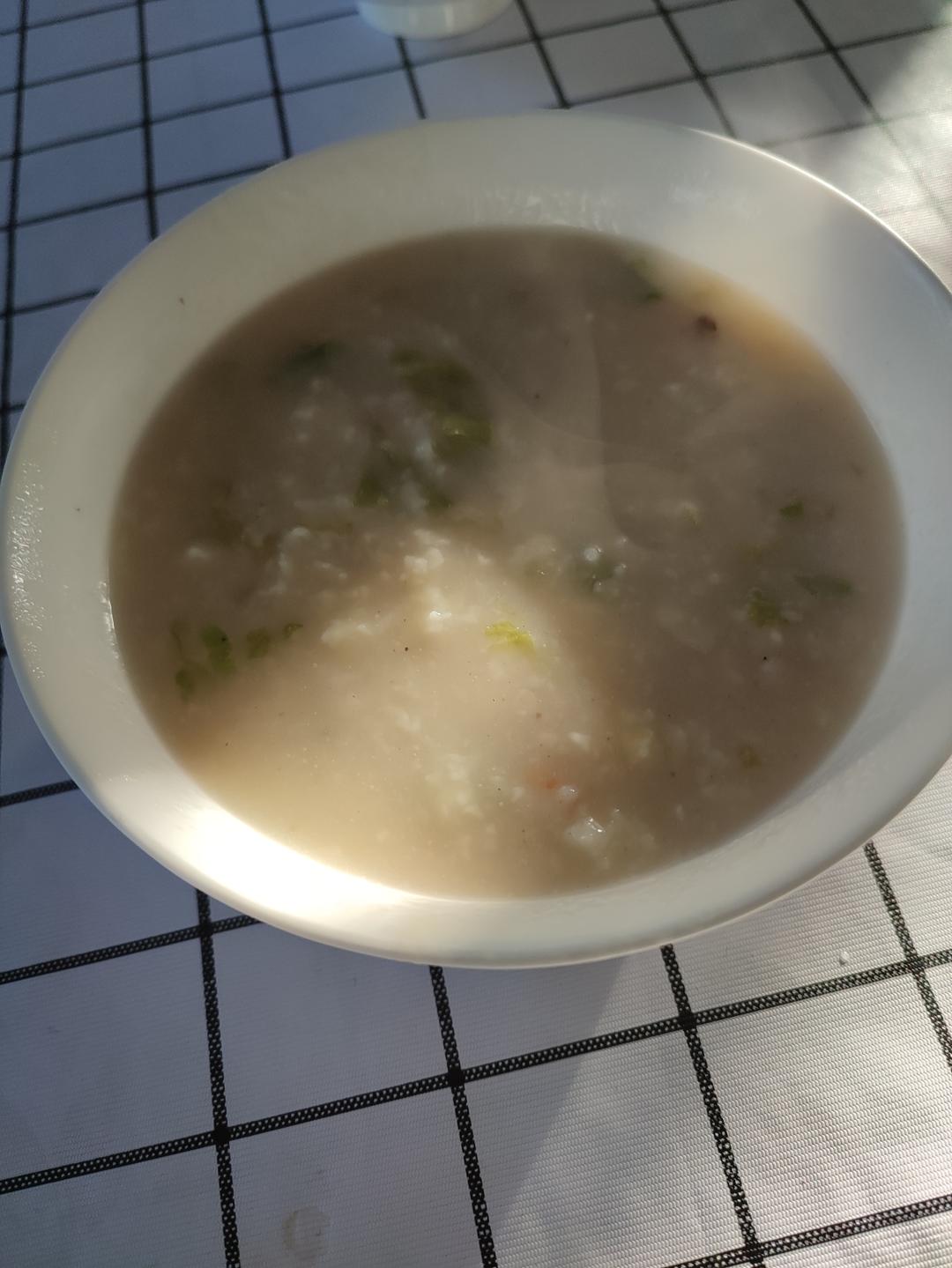 菠菜虾仁疙瘩汤