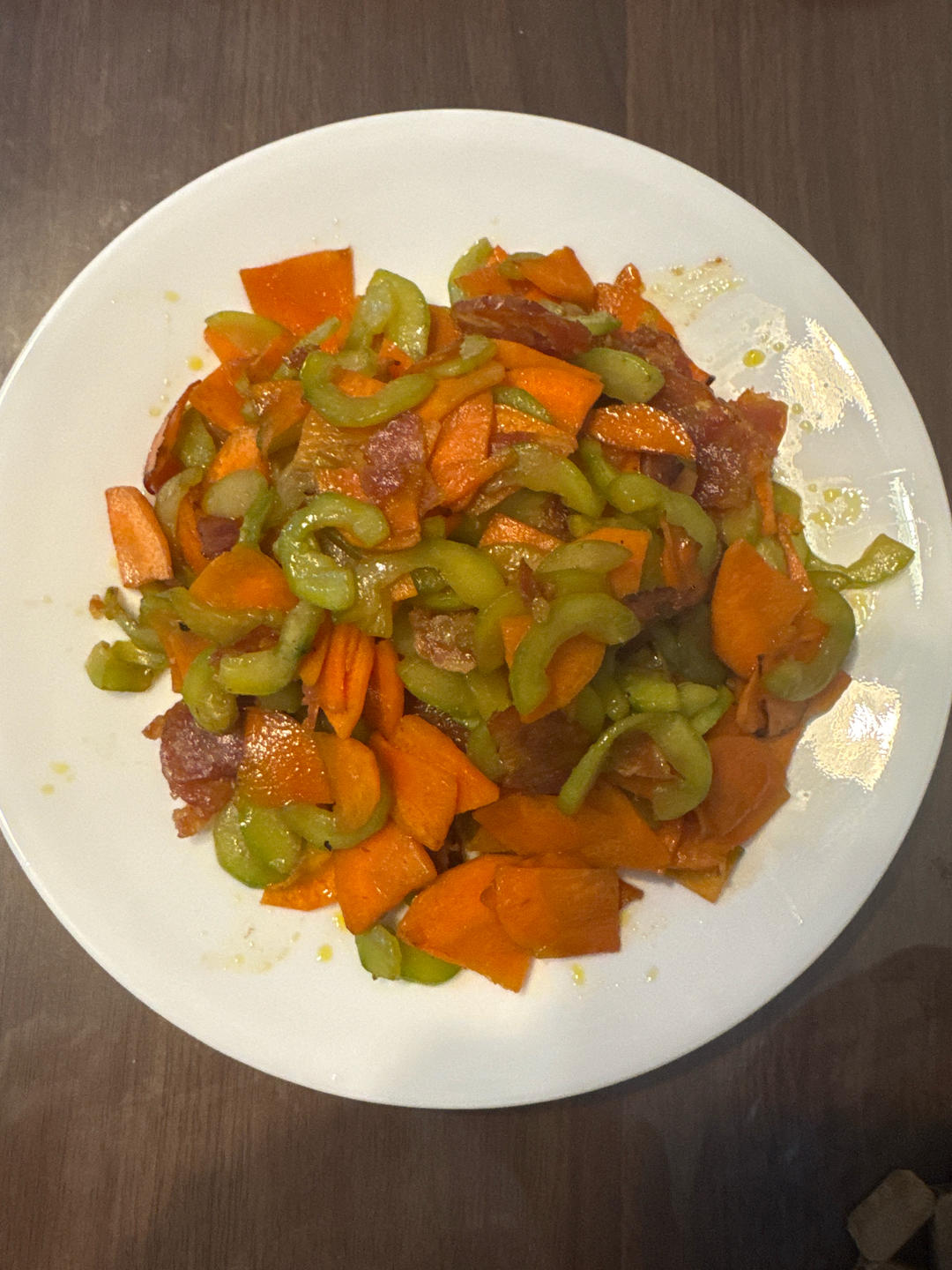 黄瓜胡萝卜火腿丁