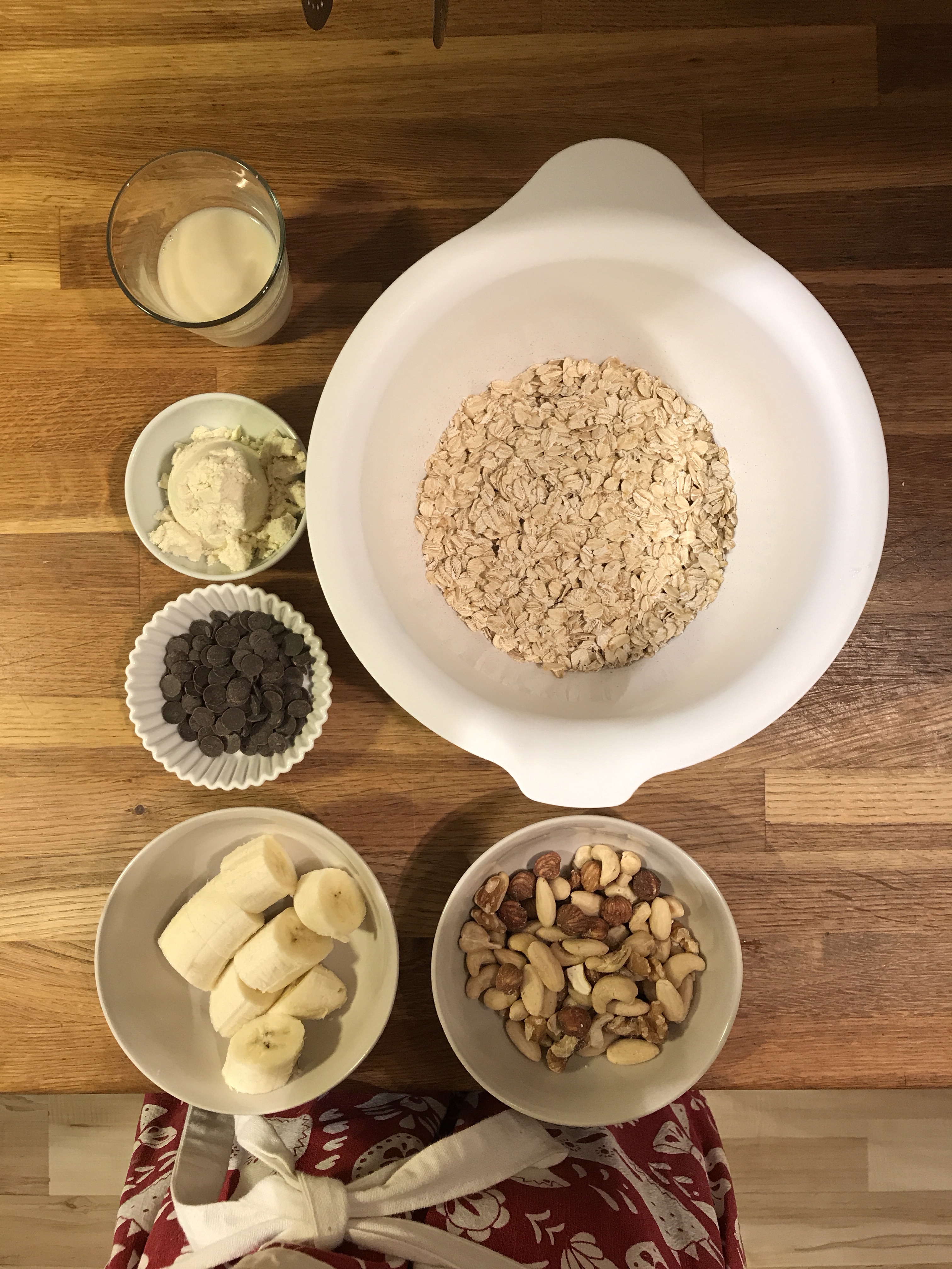 蛋白粉燕麦坚果棒的做法 步骤2