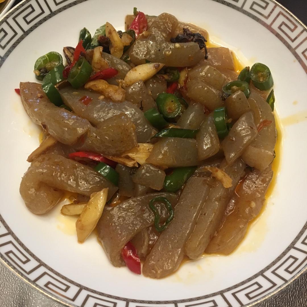 香炒魔芋豆腐