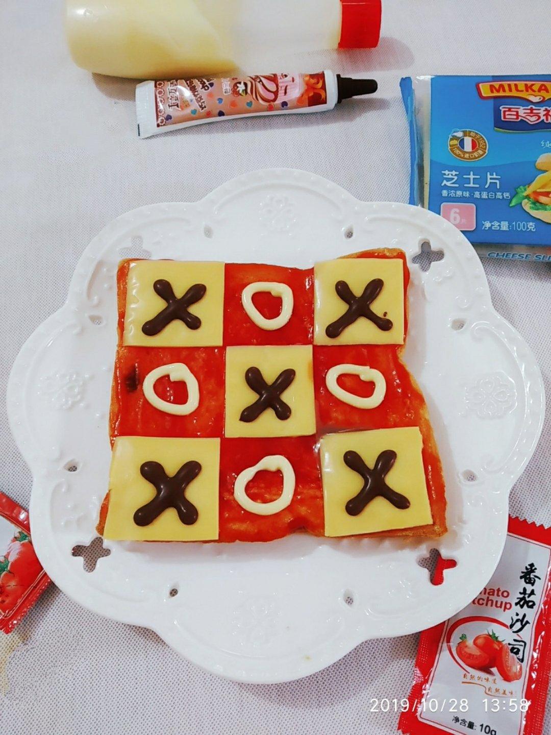 超炫酷的棋盘烤吐司