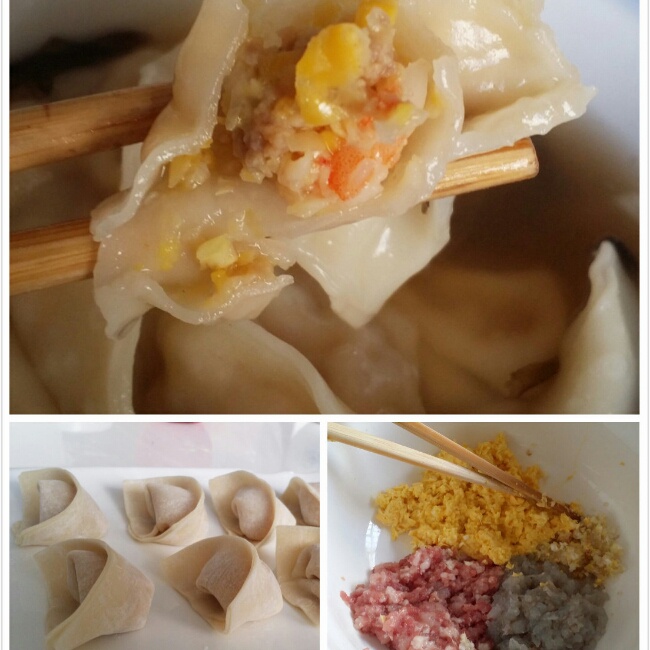 鲜肉虾仁玉米馄饨