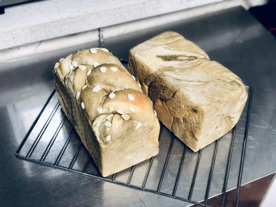 每一口都能吃到奶酪的抹茶大理石吐司