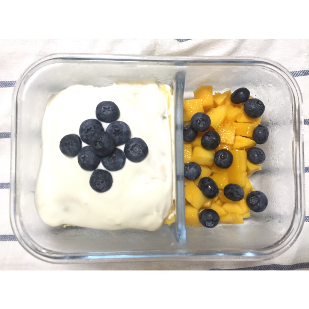 简单快手的便当饭盒水果盒子蛋糕