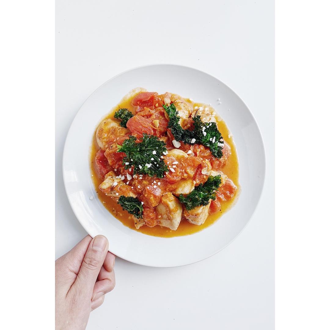 番茄炖鸡胸丨健康·三餐