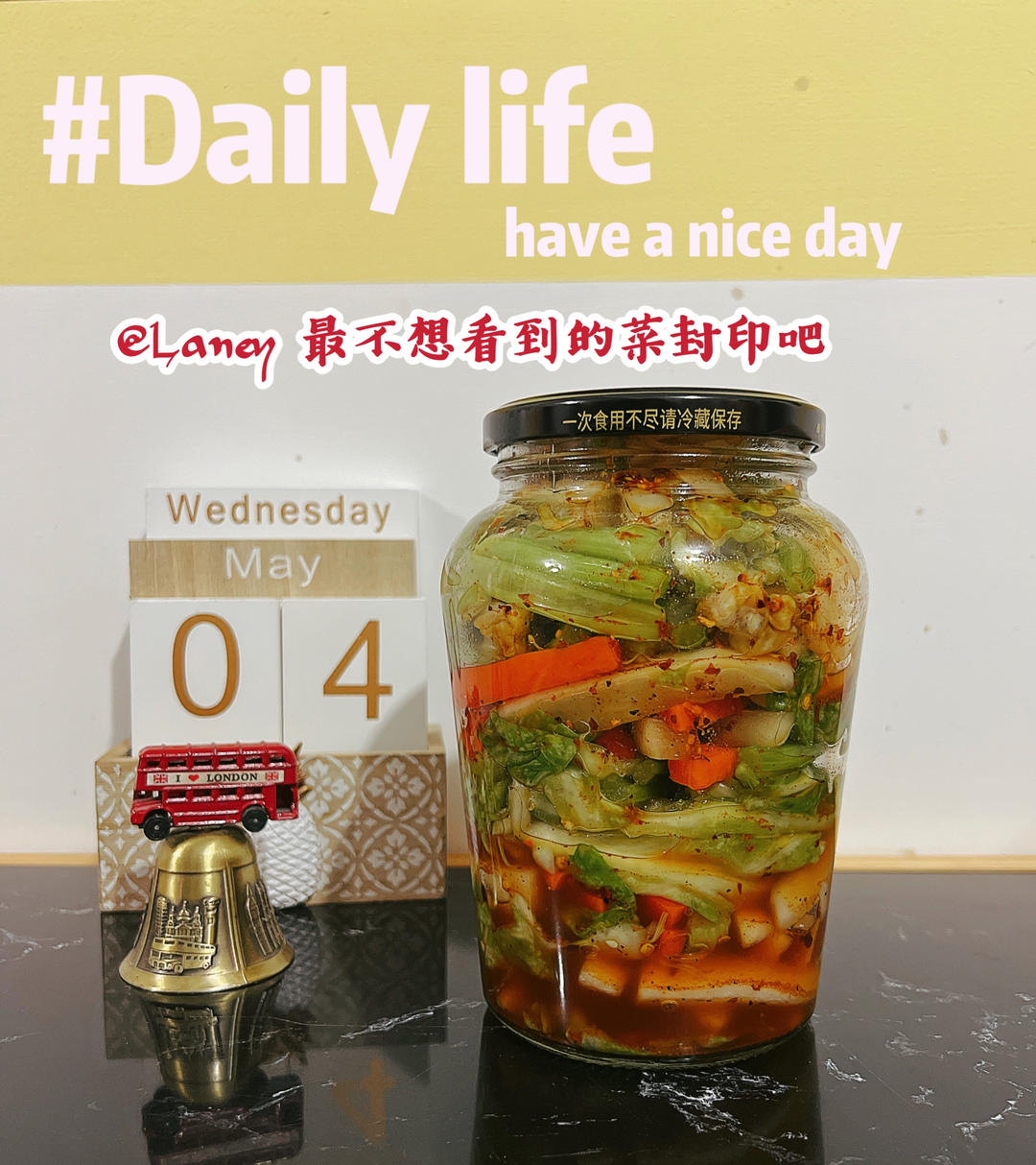 用料超级简单酸甜辣可口的泡菜（包菜版）