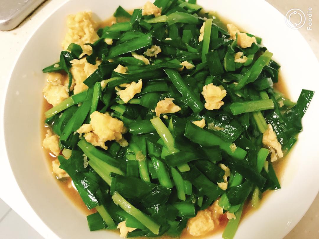 鸡蛋炒韭菜