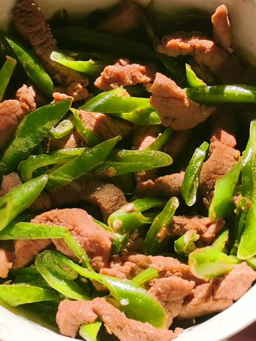 杭椒炒牛柳