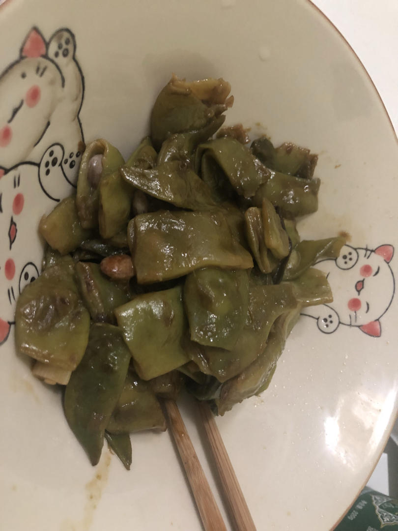 超级好做好吃的【素烧油豆角】
