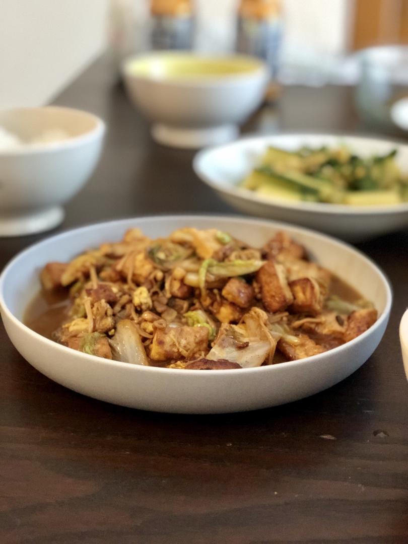 白菜豆腐煲