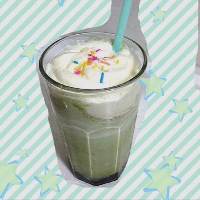 diy星巴克抹茶星乐冰