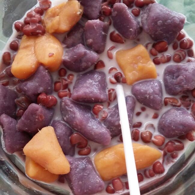 芋圆红豆汤