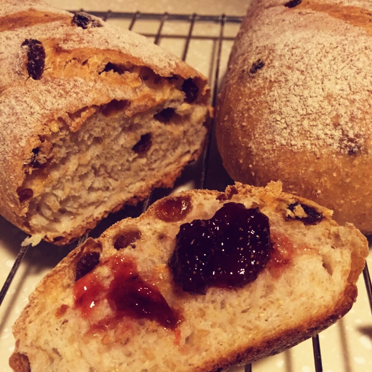 全麦核桃包～软欧包