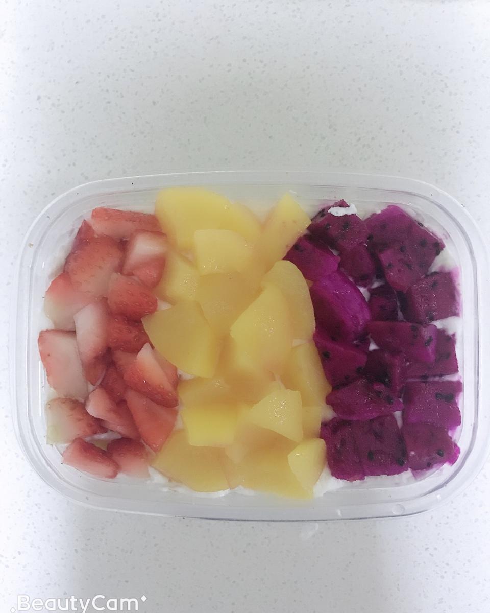 简单快手的便当饭盒水果盒子蛋糕