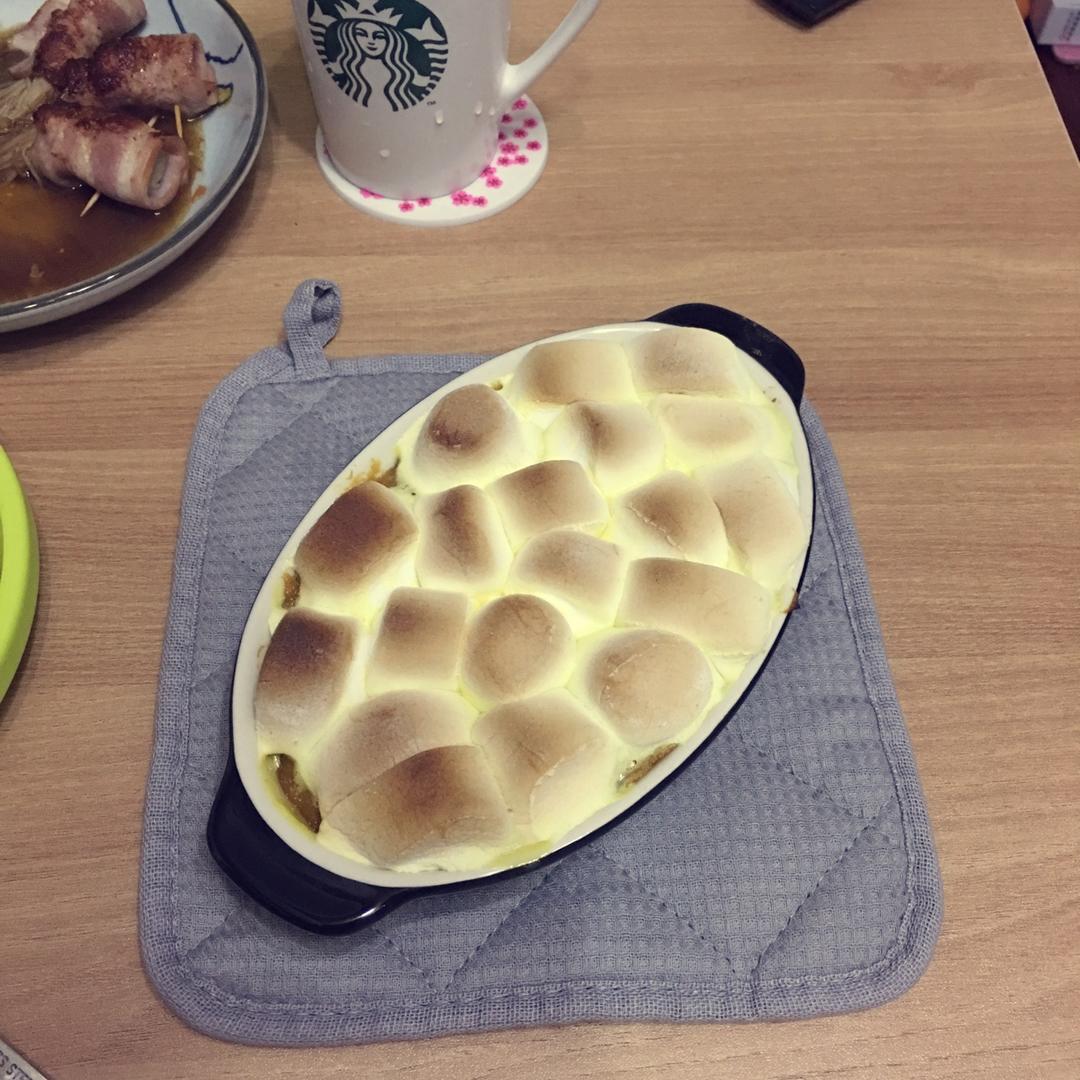 棉花糖烤番薯泥