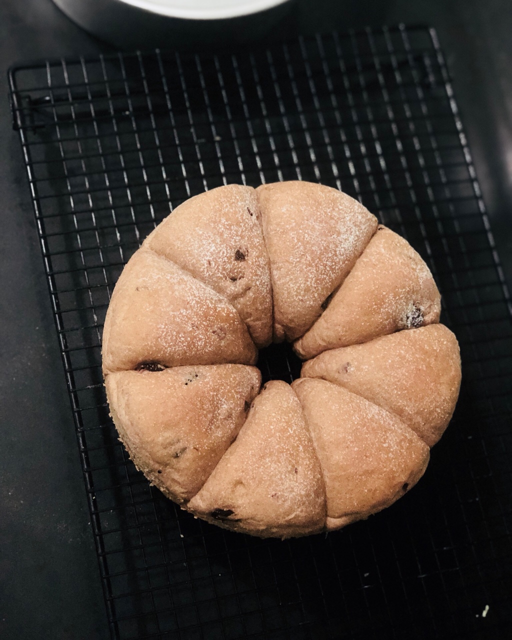 一次性发酵皇冠花环面包
