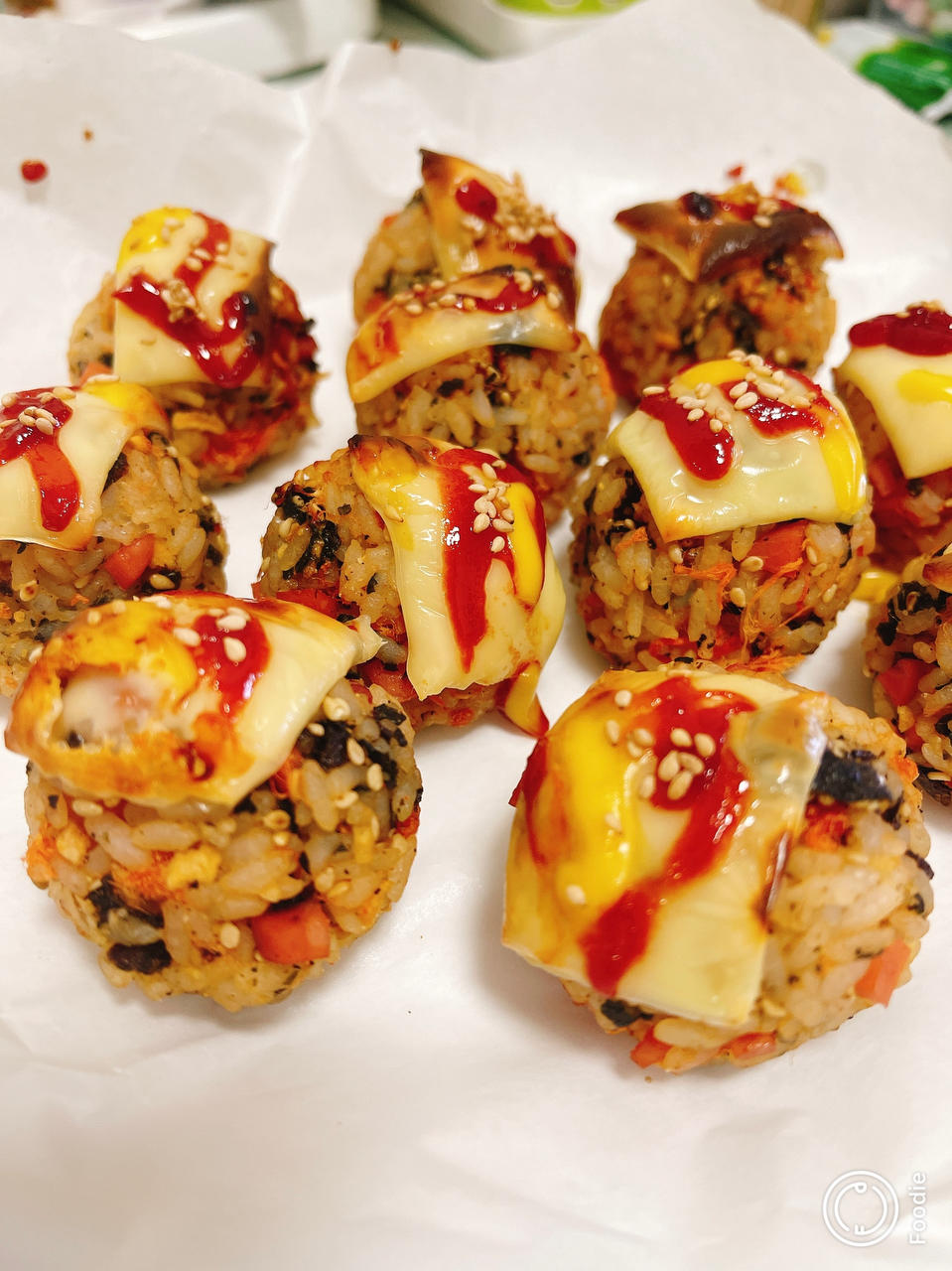 孩子们超喜欢的芝士烤饭团（空气炸锅版）