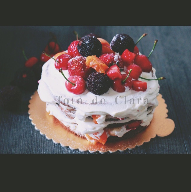 可可戚风裸蛋糕