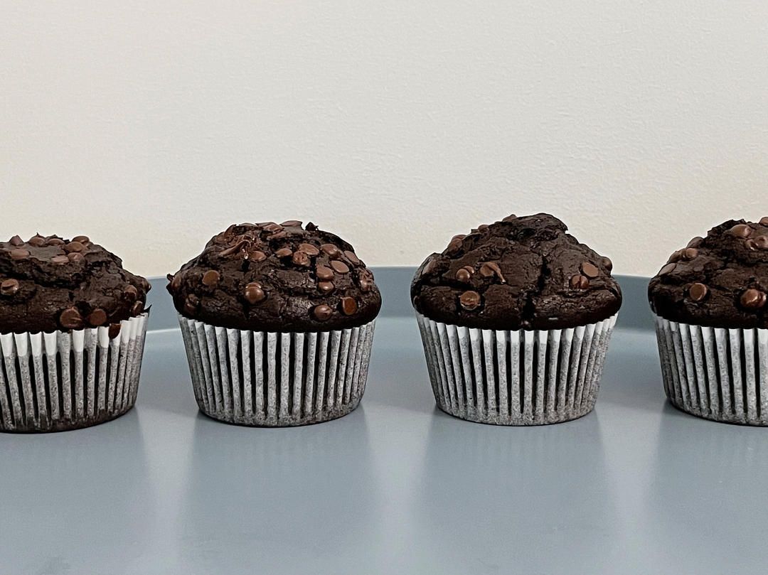 在家做巧克力蘑菇头麦芬蛋糕🍫