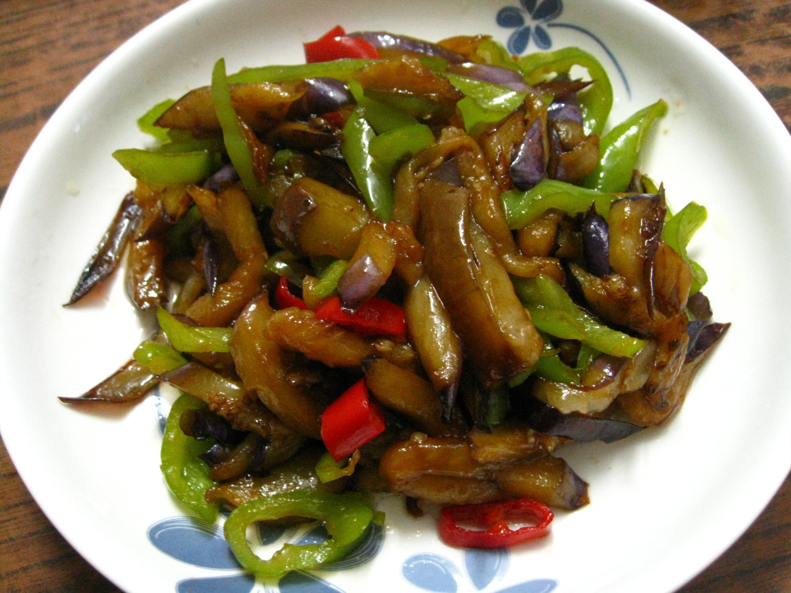 青椒茄子丝