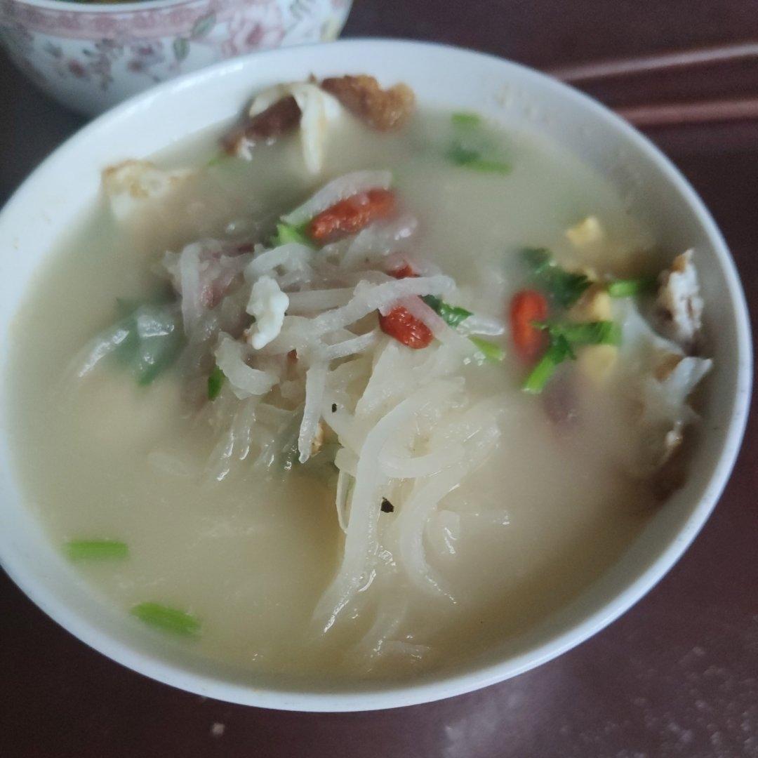懒人减脂萝卜丝鸡蛋汤