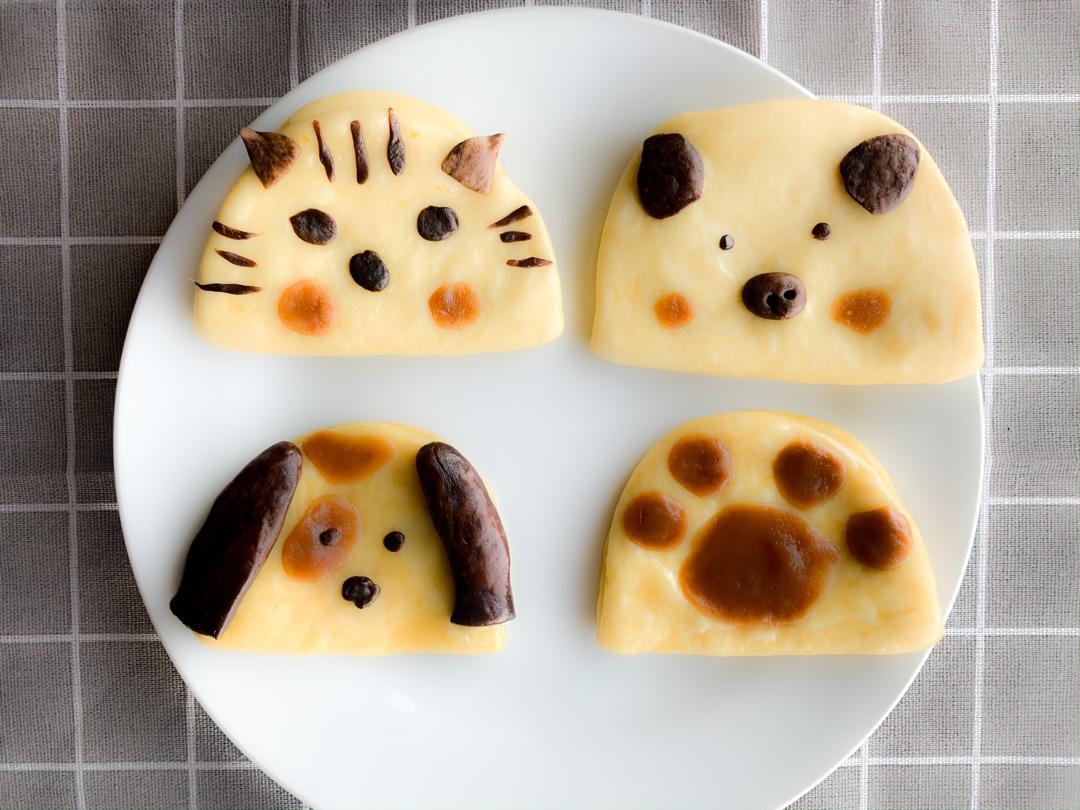 卡通刈包馒头夹饼四个造型详解