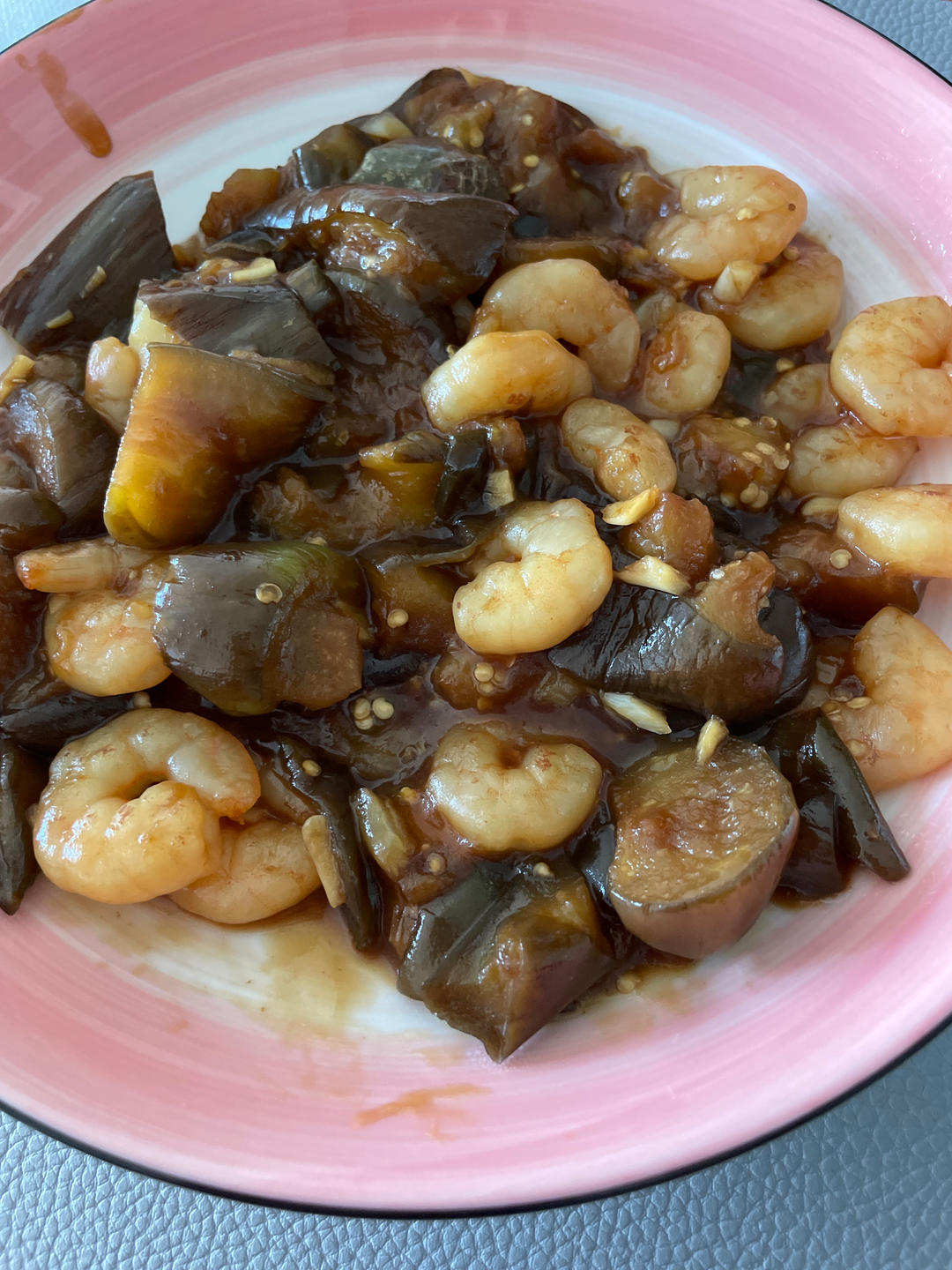 茄子炒虾仁