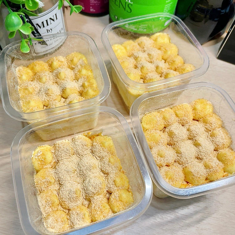 豆香浓郁甜而不腻❗️自制网红豆乳盒子蛋糕