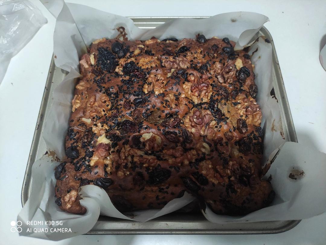 香蕉核桃蛋糕（低油少糖健康版）