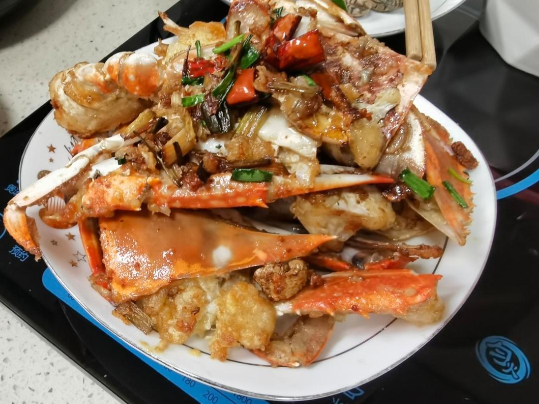 葱姜炒梭子蟹（very easy）