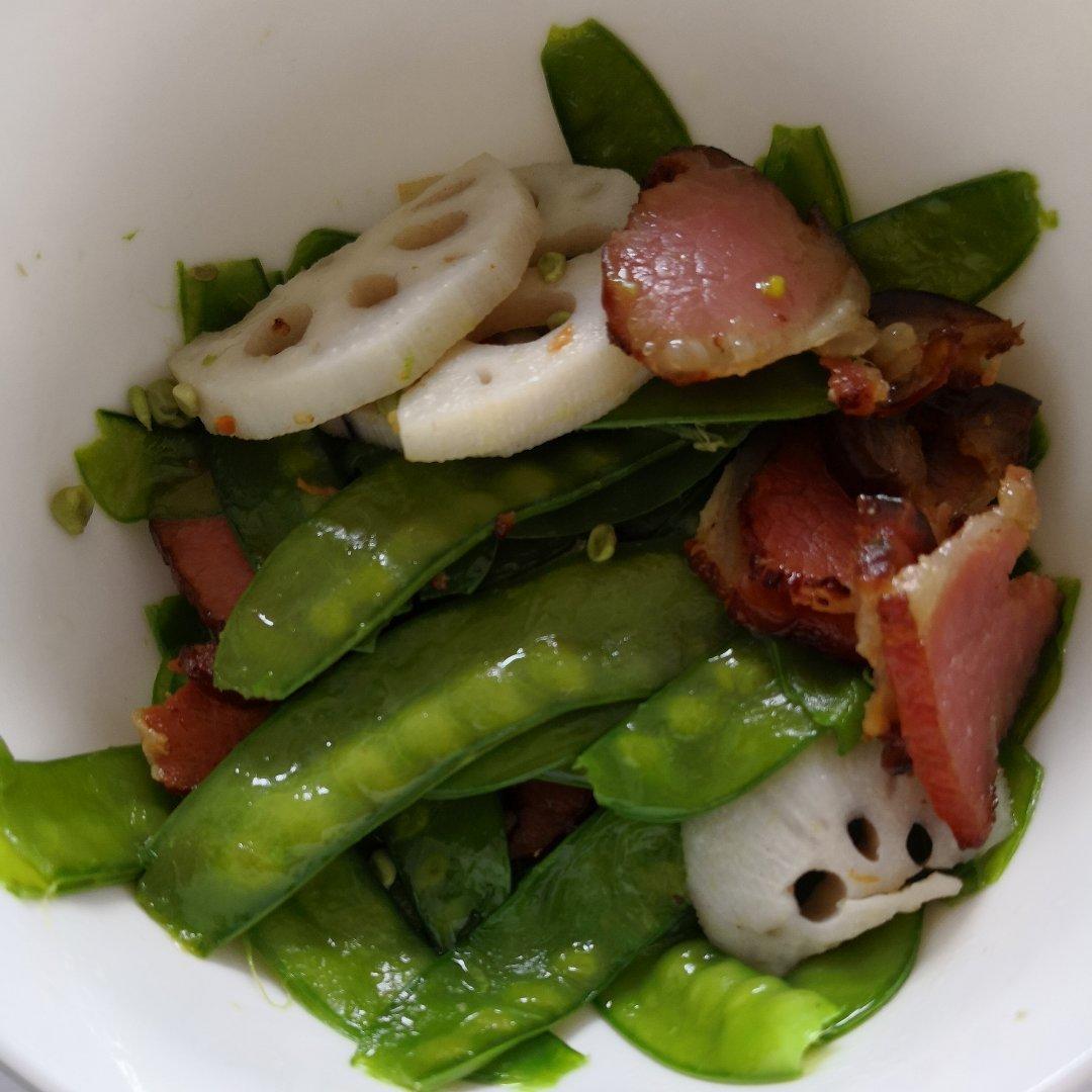 荷兰豆炒腊肠