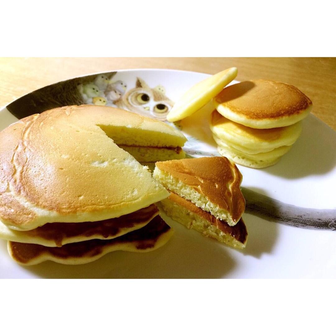 鸡蛋玉米饼（附松饼煎圆的方法）