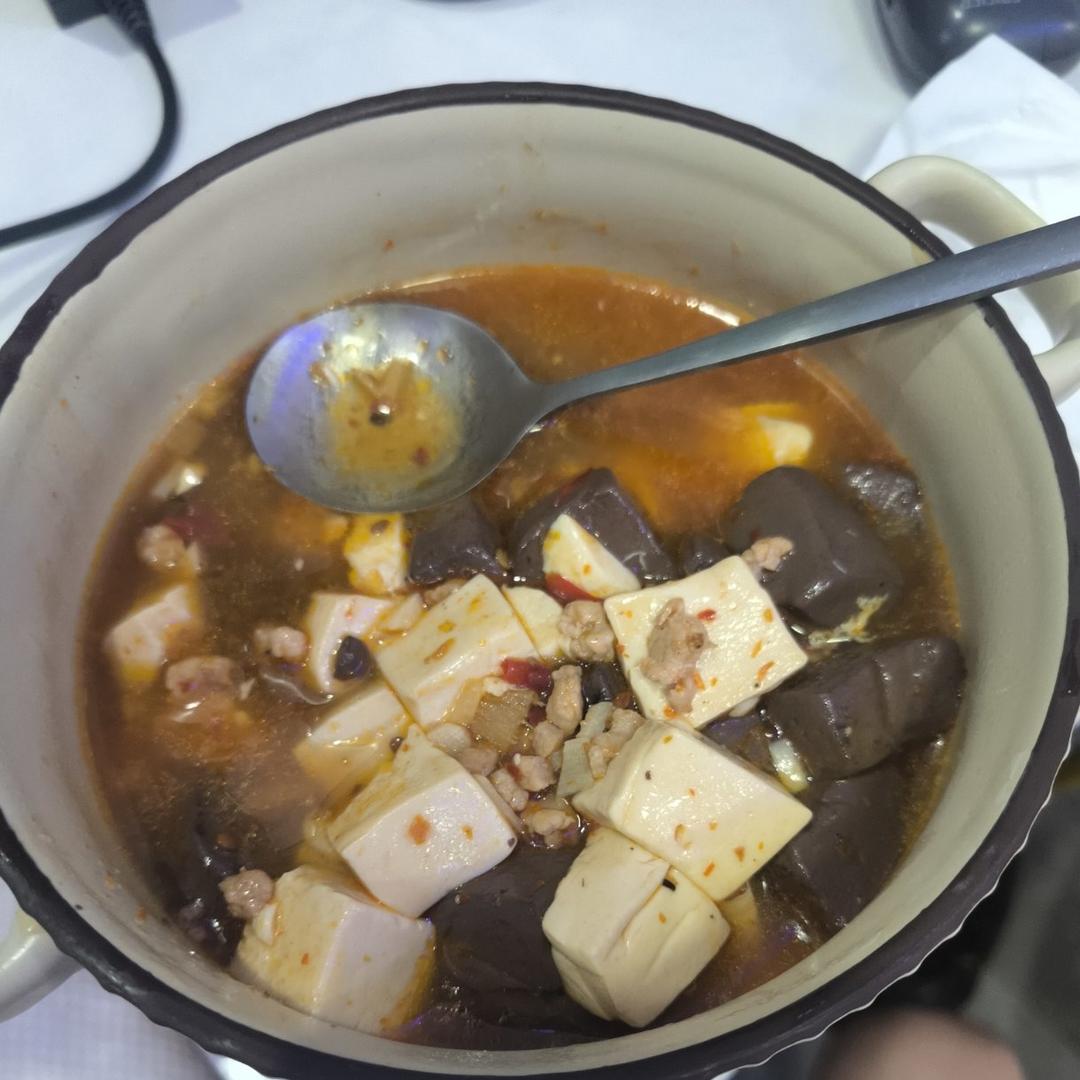 简单快手的鸭血烧豆腐