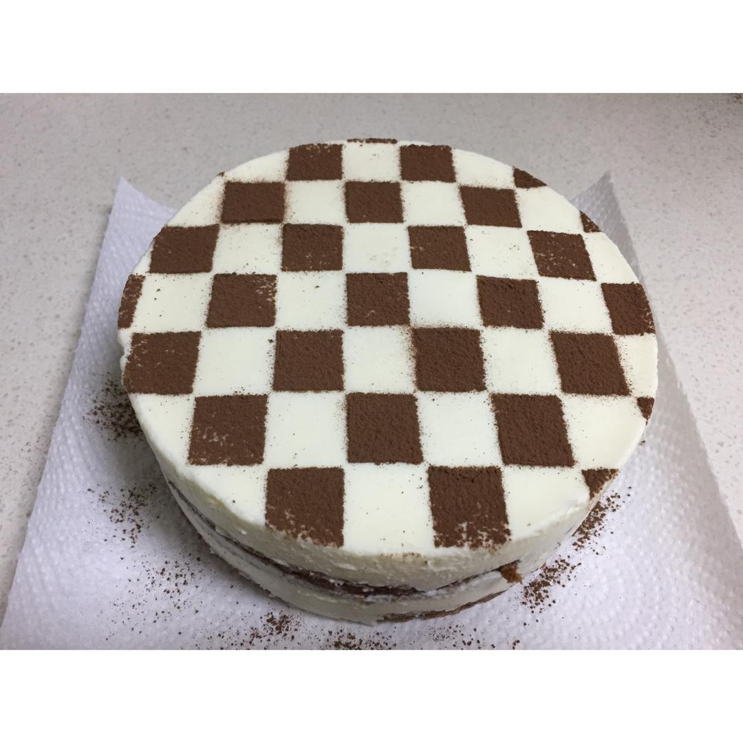 棋格慕斯蛋糕