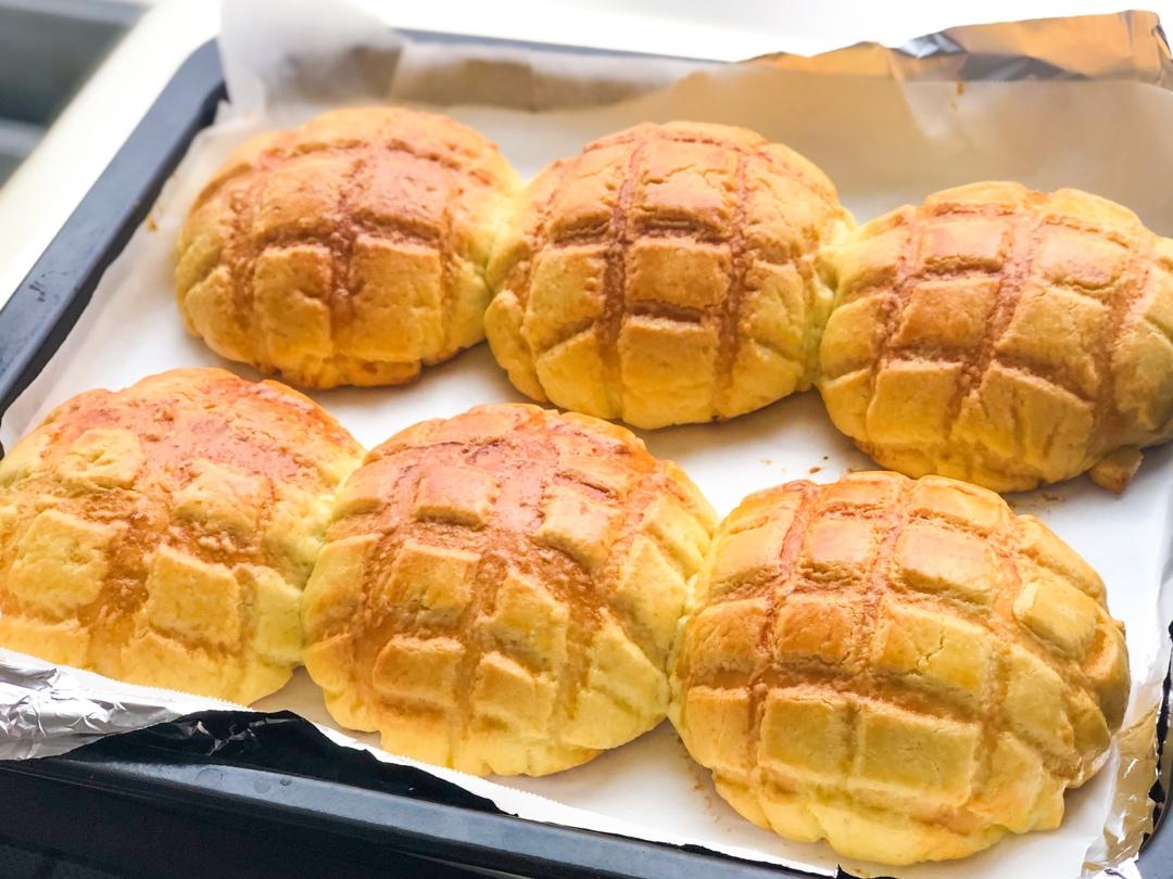 话不多candy做的港式菠萝包