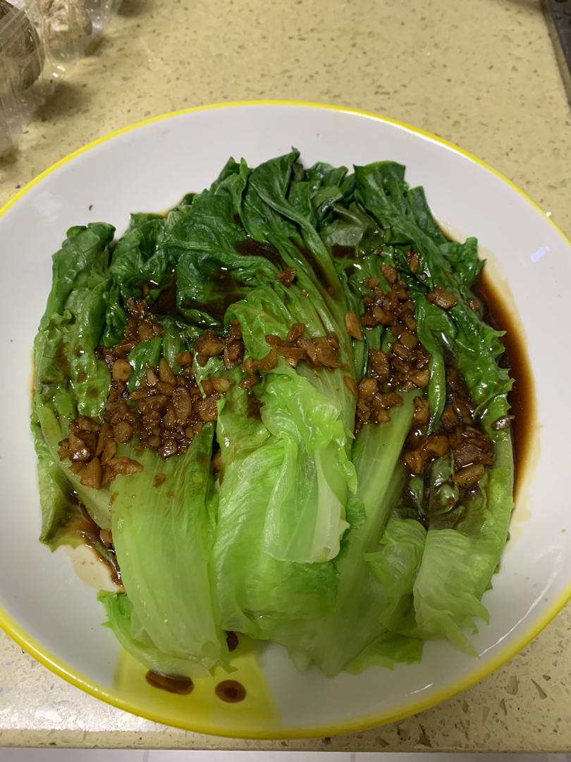 白灼生菜