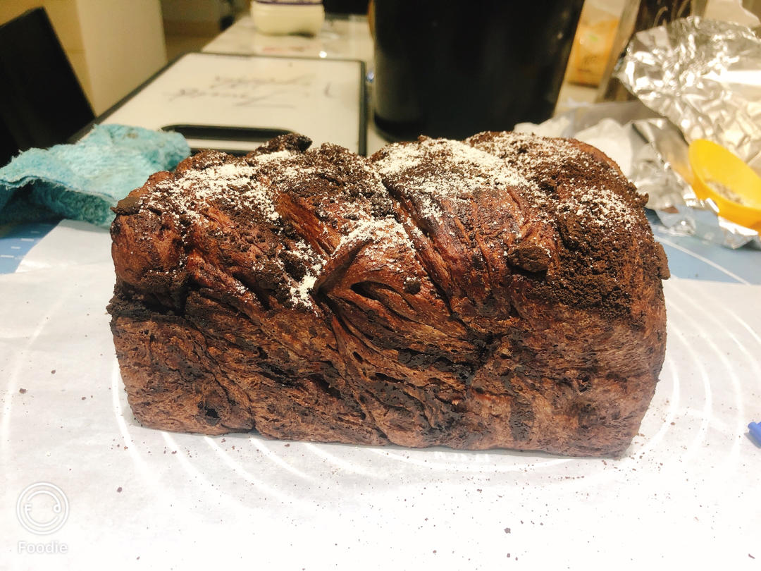 雪山巧克力吐司（巧克力奥利奥吐司面包）