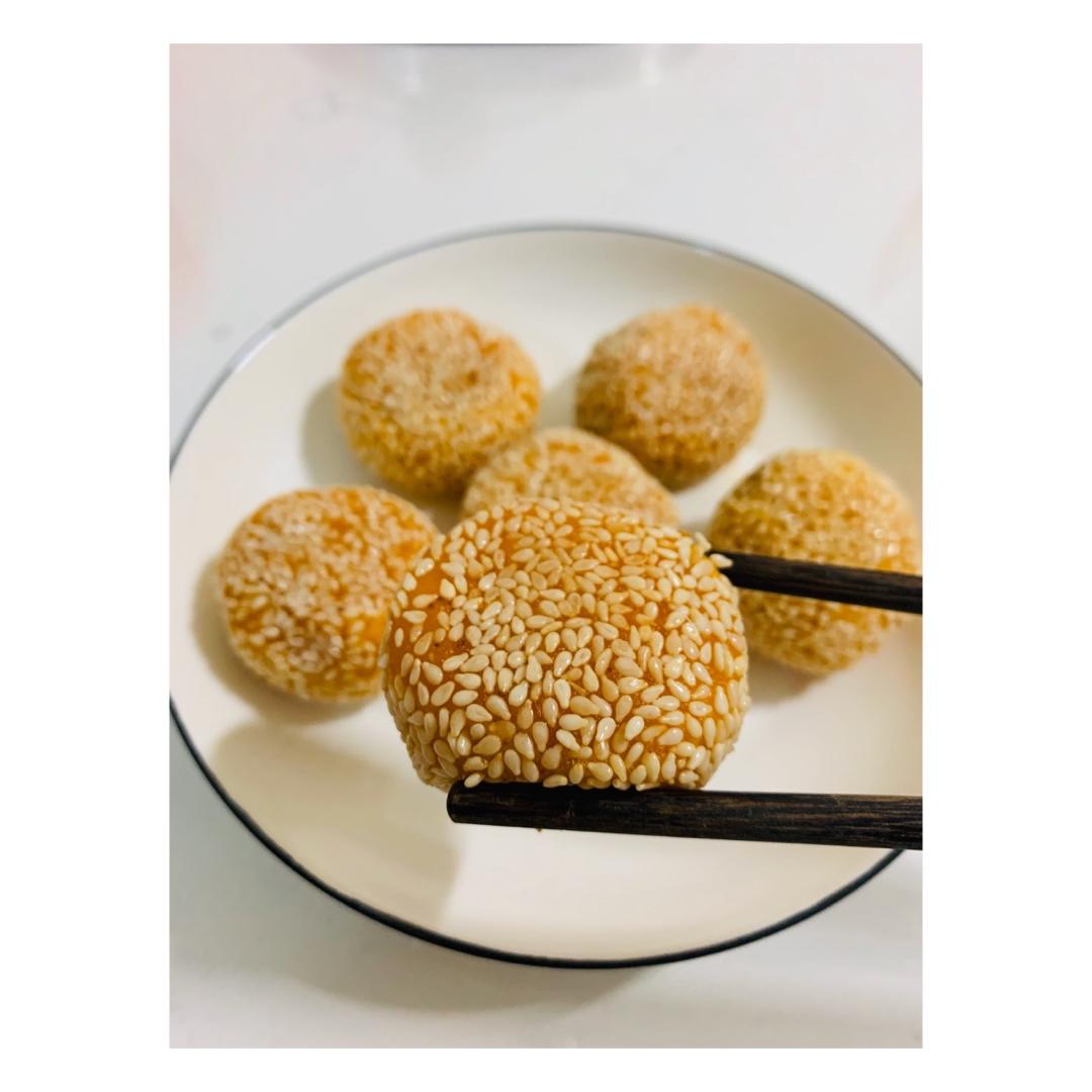 “南瓜芝麻球”聚餐必做小点心