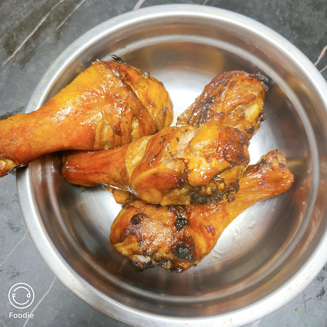 空气炸锅烤鸡腿，鲜嫩多汁