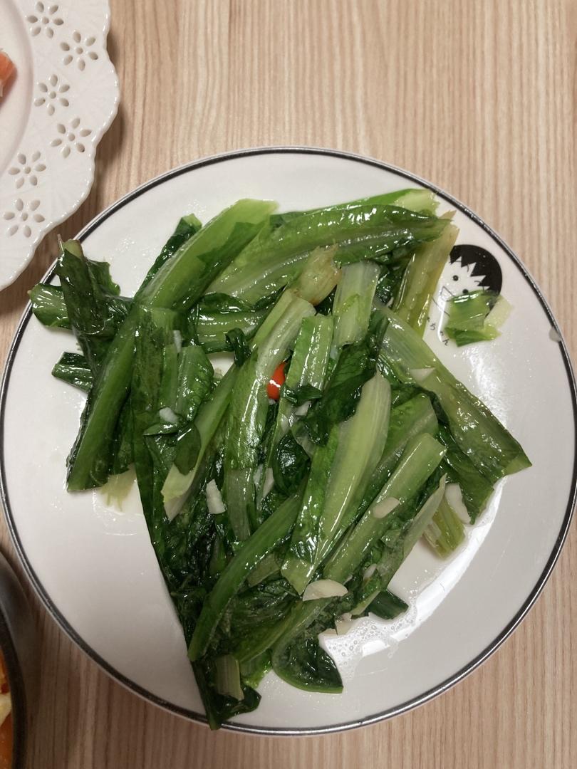 清炒油麦菜