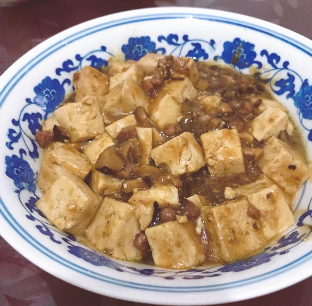 超级下饭的香菇肉沫豆腐