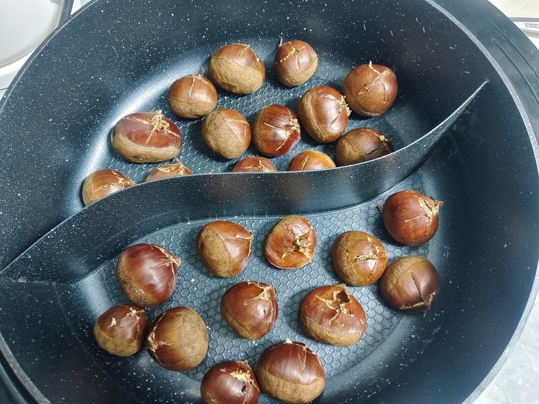 超简单电饼铛烤板栗懒人版