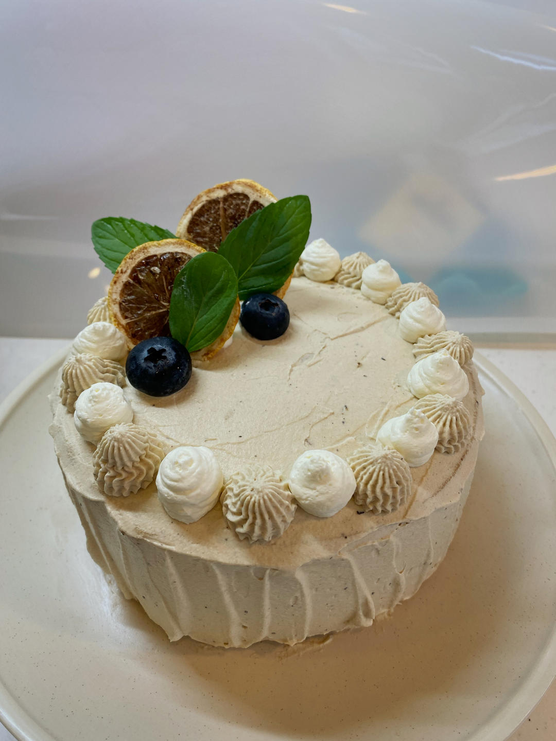 伯爵奶油糯米漩涡蛋糕