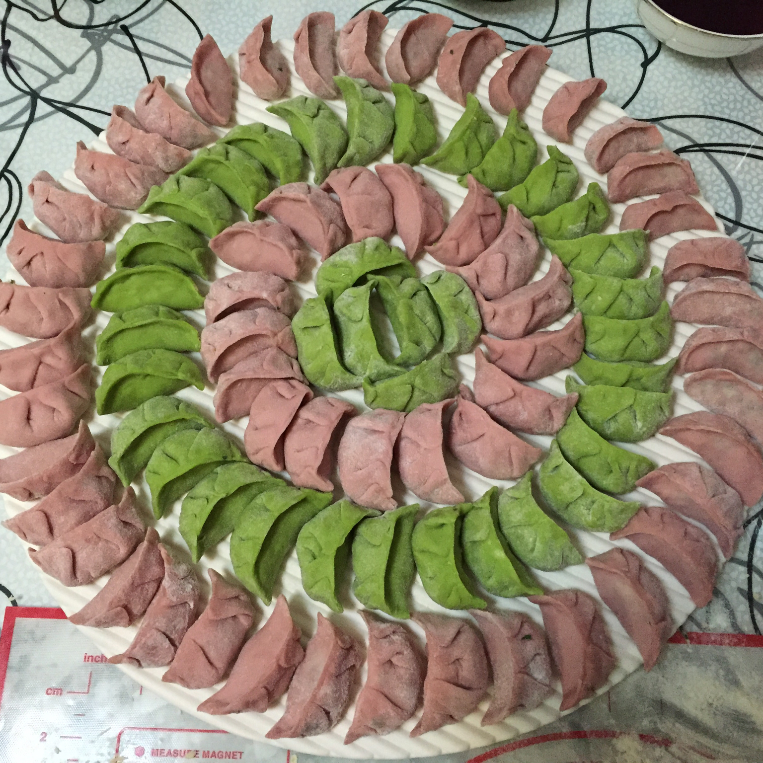 彩色水饺
