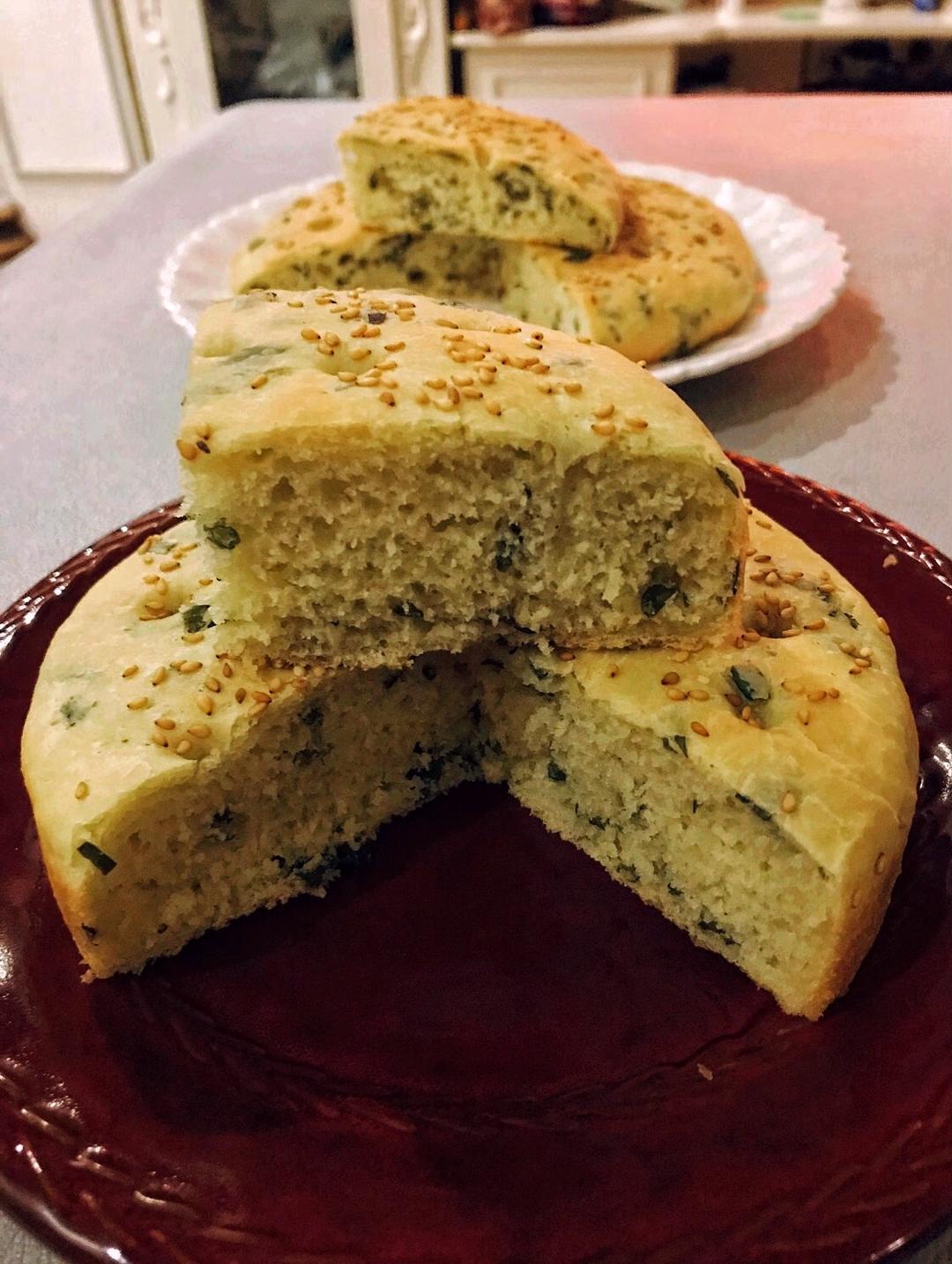 简易发面葱油饼（烤箱版）