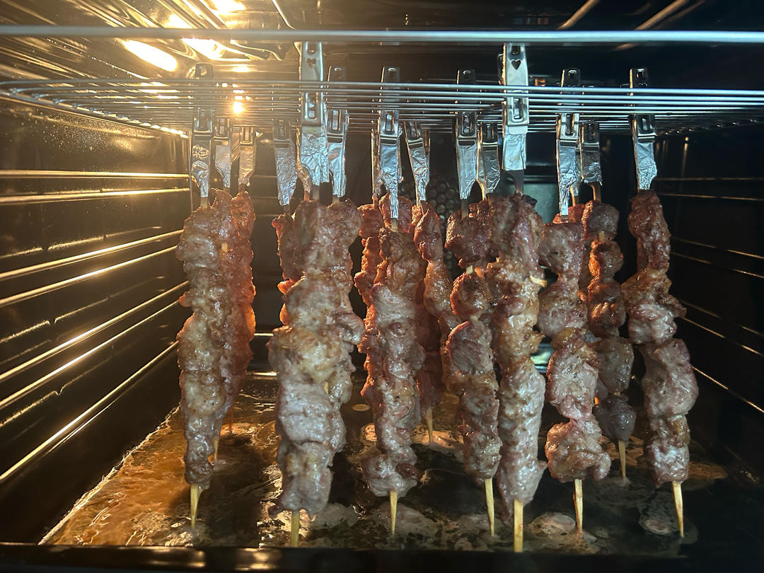 烤完不柴的电烤箱羊肉串
