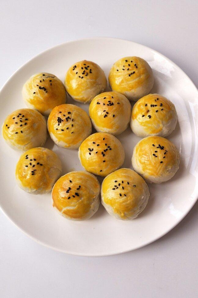 梦梦aini做的不用揉出膜,不用醒面就能酥掉渣的中式酥皮点心