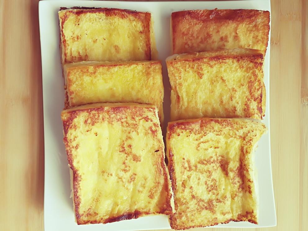 酸奶夹心煎面包片