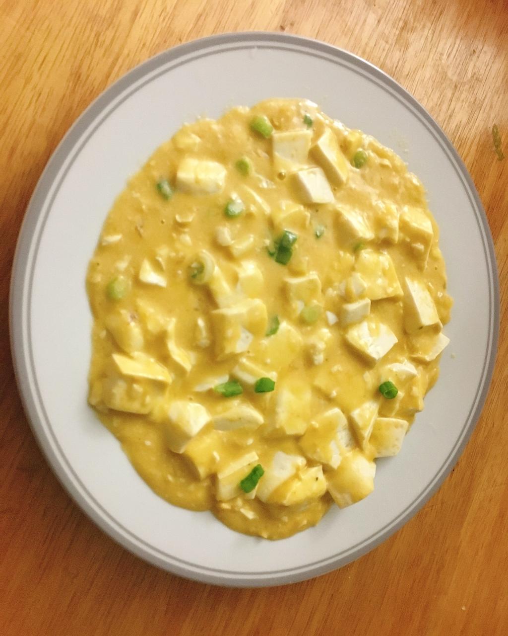 老丁的私房菜-蟹黄豆腐