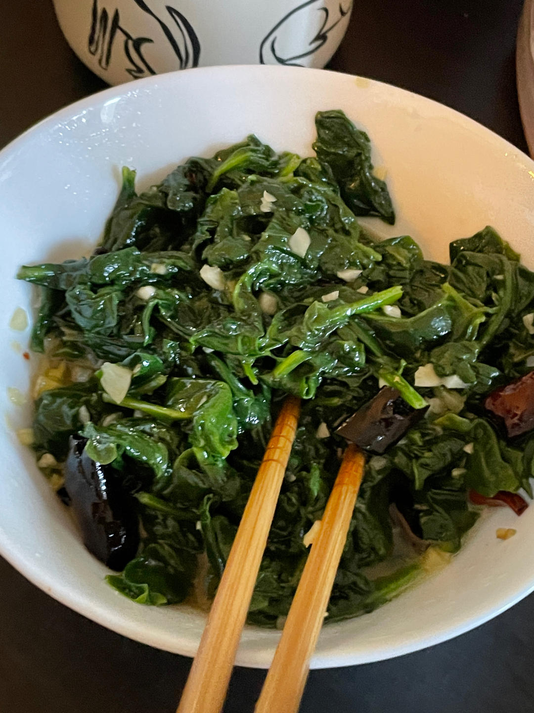 凉拌菠菜(家传秘方)